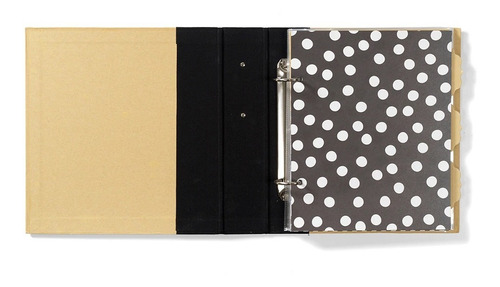 Simple Stories - Álbum Snap Binder 15x21cm Black Scrapbook Preto