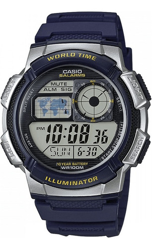 Reloj Casio Ae-1000w 100m W Pila 10 Años Crono Alarma Timer