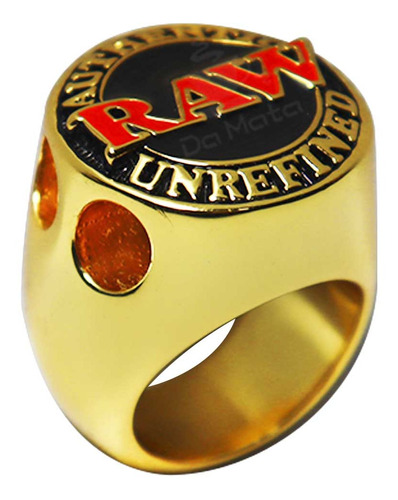 Anel De Ouro Raw Championship Ring C/ Suporte Médio Size 10