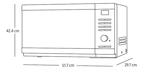 Horno De Microondas Samsung Power Defrost 1.1 Pies Cúbicos