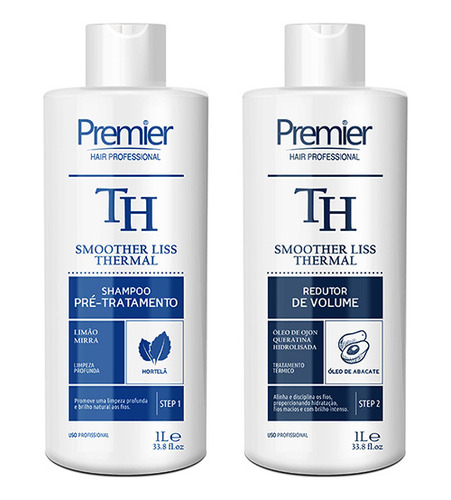 Kit Progressiva Smoother Liss Thermal 2x1l Premier Hair