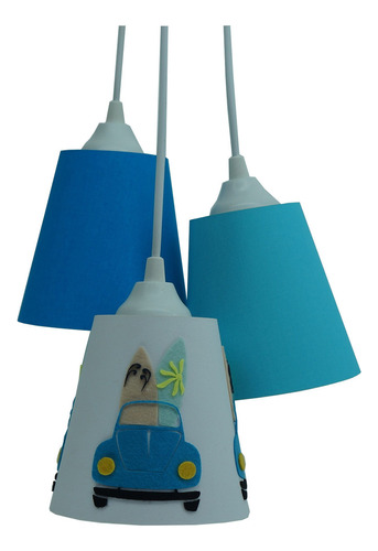 Lustre Pendente Quarto Infantil Surf E Fusca