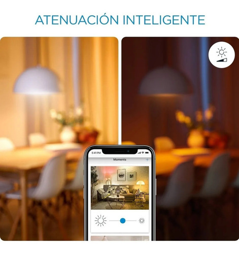 Imagen 8 de 9 de Lampara Led Bulb Wiz Wifi Luz Calida/fria 9w E27 X2 Unidades