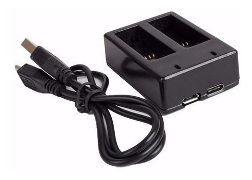 Carregador Duplo Gopro Hero 5 E 6 7 Black Micro Usb E Usb-c