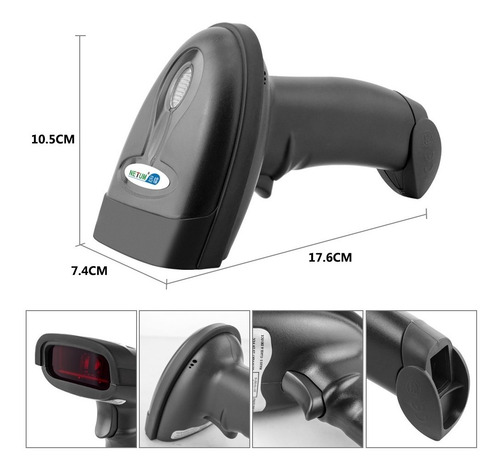 Lector De Código De Barras Inalámbrico Netum Nt-1698w