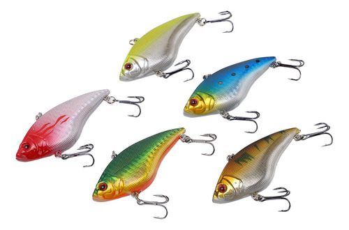 Cebos De Pesca, 5 Unidades, 7 Cm/16 G, Cebos Duros Vib, Ojos