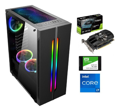 Computador Cpu Gamer Core I7 12va Gnr Ssd 1tb 16gb Gtx1650