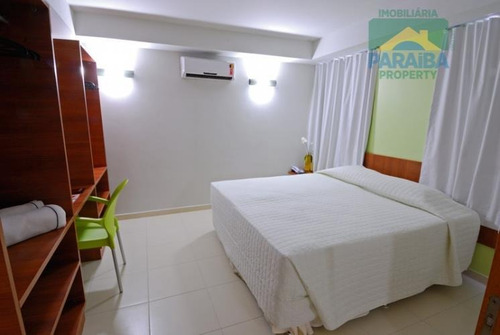 Imagem 9 de 10 de Flat Mobiliado Beiramar À Venda - Praia De Cabo Branco - João Pessoa - Pb - Fl0015