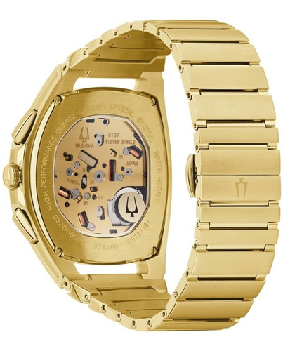 Bulova Reloj Cronógrafo De Acero Inoxidable En Tono Dorado P