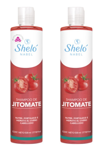 Shampoo De Jitomate Shelo Nabel® 530ml. 2 Piezas