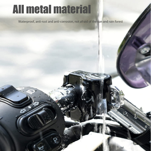Candado Antirrobo Universal Para Manillar Y Casco De 22 Mm