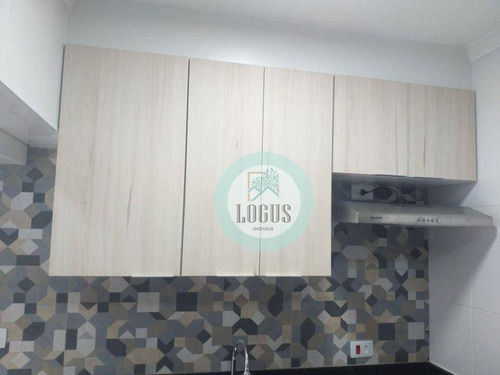 Imagem 5 de 30 de Apartamento Com 50m² Composto De 2 Dormitórios Sendo 1 Suíte E Um Dos Com Sacada, À Venda Por R$ 265.000,00 - Utinga, Santo André/sp - Ap2025