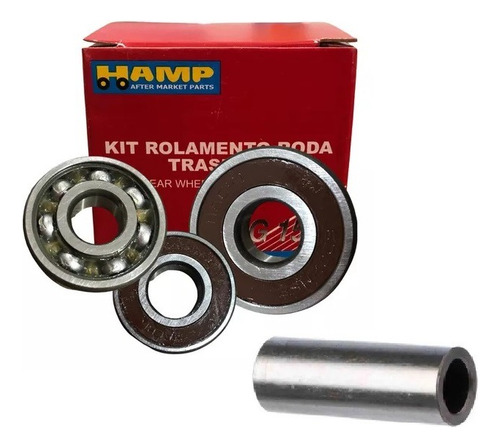 Kit Rolamentos E Espaçador Cubo Roda Tras. Titan150 160 Fan