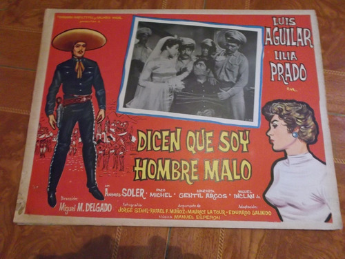 Lobby Card De Andres Soler En Dicen Que Soy Hombre Malo!