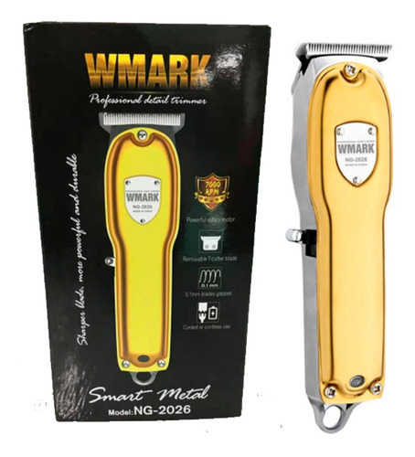 Maquina De Acabamento Wmark Ng2026 All Metal Cabelo Classico