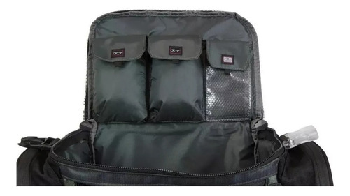 Bolsa De Pesca Sumax Sm 1713 Cor Preto E Verde Desenho Do Tecido Lisa