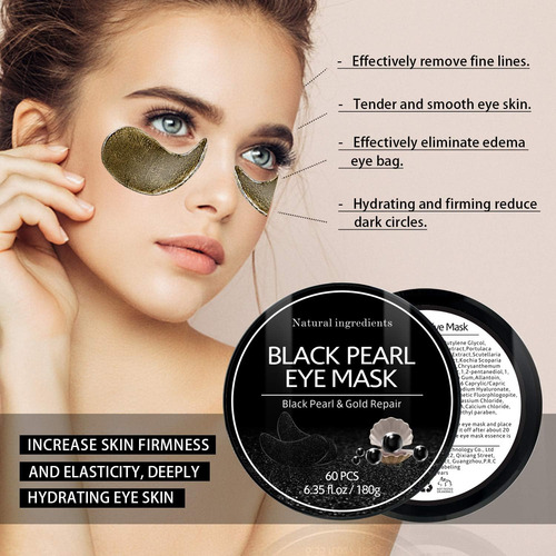 Patches Debajo De Los Ojos, Máscara De Ojo, Perla Negra, Ojo