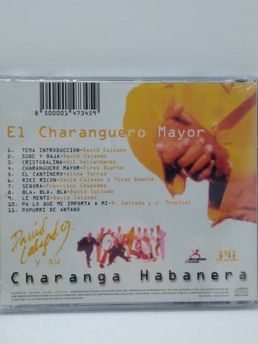 David Calzado - El Charanguero Mayor - Cd 1111 En Acrílico Producido Por Alocubano