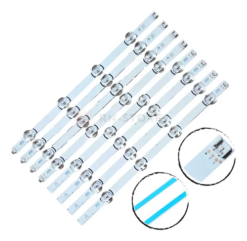 8 Strisce LED Retroilluminazione Per TV LG 39LB5600 39LB5610 39LY560H &ndash; Kit Completo