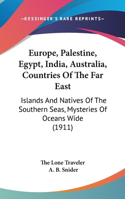 Libro Europe, Palestine, Egypt, India, Australia, Countri...