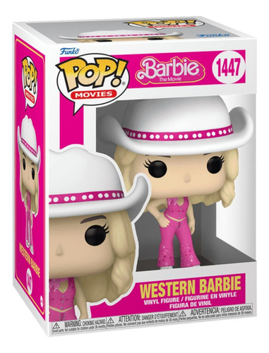 Funko Pop Movie Cowgirl Barbie 1447 Vaquera Sombrero Margot