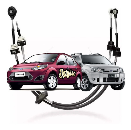 Juego X 2 Cables Selectora Velocidades Fiesta Ecosport  1.6