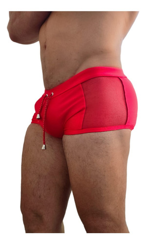 Sunga Boxer Transparecia Na Pala E Laterais (varias Cores )