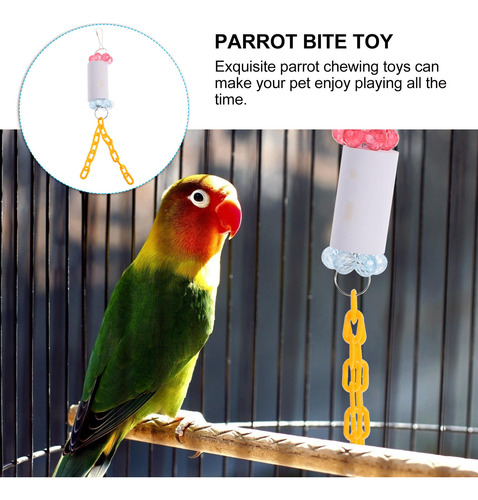 Juguete Para Masticar Loros, Colgante Para Moler Pájaros, Ju