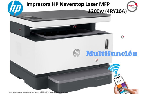 Impresora Hp Neverstop Laser Mfp 1200w (4ry26a) Multifuncion