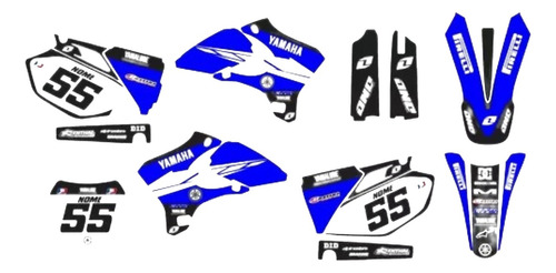 Kit Adesivo Moto Cross Trilha Yz 450f 250 2003 A 2005 Lm265