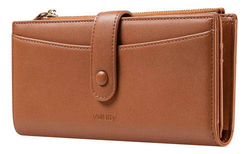 Vulkitty Cartera Para Mujer De Gran Capacidad, Bolso De Cue.