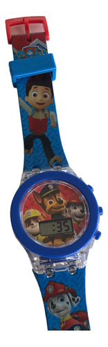 Reloj Digital Paw Patrol Con Luz Infantil Niño Nene Pulsera