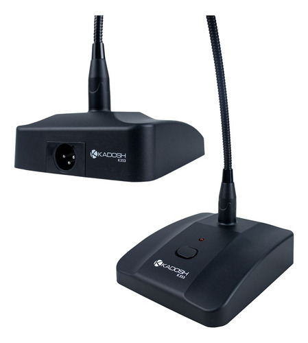 Microfone Kadosh Gooseneck De Mesa Com Base K-353 60 Cm