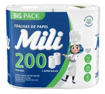 Comprar Papel Toalla Cocina Premium Mili 2 Rollos 100 Hojas Pack X3