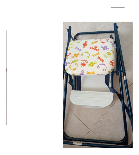 Silla De Comer Para Bebé Bebesit - Comodidad Y Estilo Silla De Comer Alta Azul (Usado)