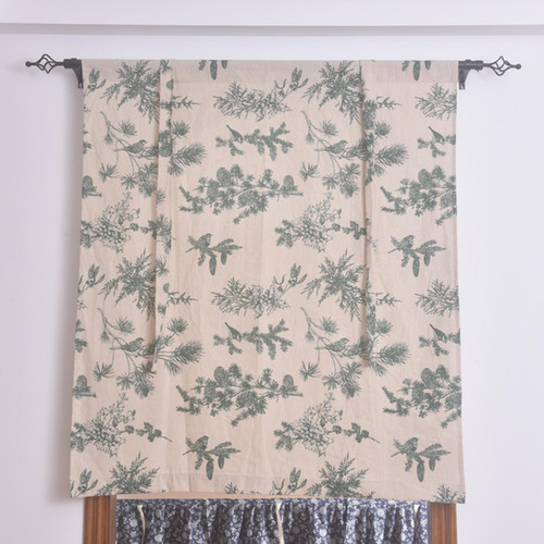 Cortina De Vajilla Floral Cortina Pequeña 80 Cmx140 Cm