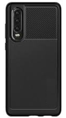 Funda Tpu Fibra Carbono Para Huawei P30 P30 Pro + Templado