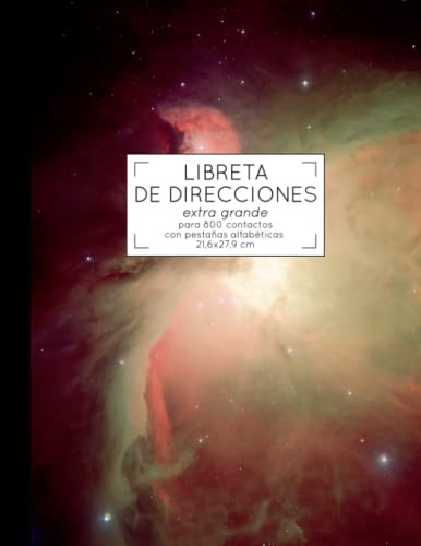 Libreta De Direcciones Extra Grande: Para 800 Contactos Con