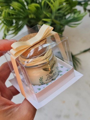 Lembrança Batizado - 5 Velas Perfumadas Luxo