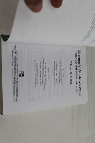 L3696 William Stanek - Windows 2000 Manual Del Administrador (Usado)