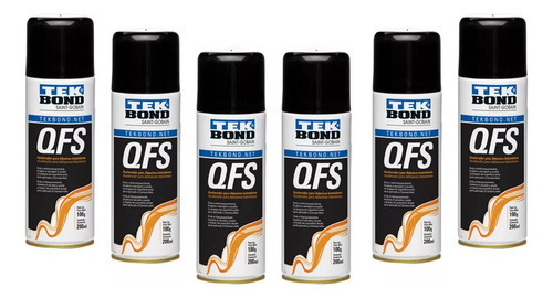 6un Acelerador Qfs Para Colas De Cianocrilato Tekbond 200ml Cor Incolor