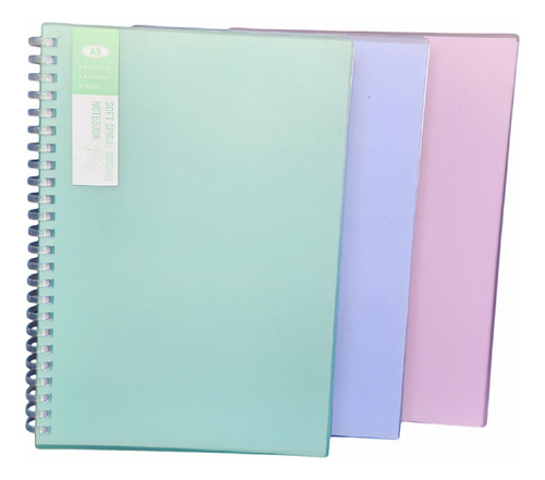 Libretas De Espiral Tipo Agenda Colores Pasteles Bulto X 10