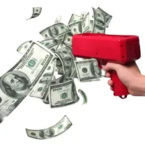 Comprar Pistola Lanza Billetes Super Dollar Gun Con Billetes