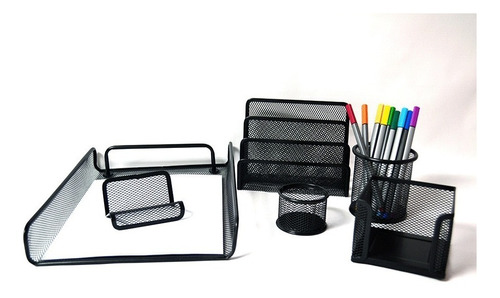 Set Organizador Oficina X 6 Piezas Malla 