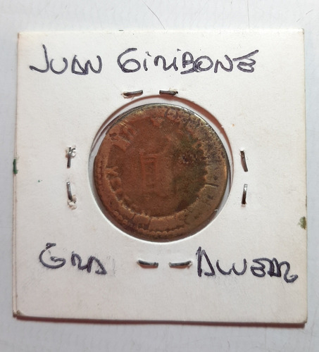 Imagen 4 de 5 de Antigua Ficha Esquila Juan Giribone Gral Alvear Ro 1027