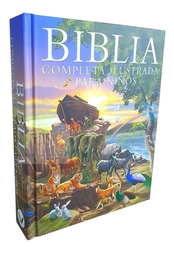 Biblia Completa Ilustrada Para Niños Tapa Dura Colores Vivos