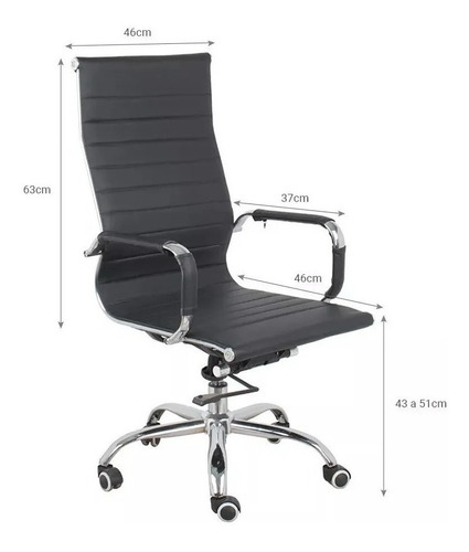 Sillon Ejecutivo Gerencial Alto Regulable Silla Oficina Pc