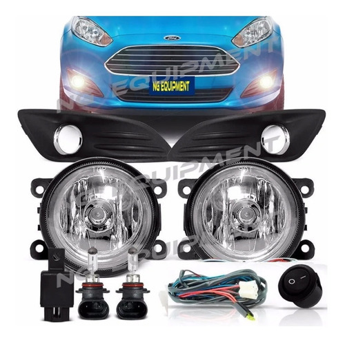 Faros Aux Kit Antiniebla Fiesta Kinetic 2014/ Completo Imp