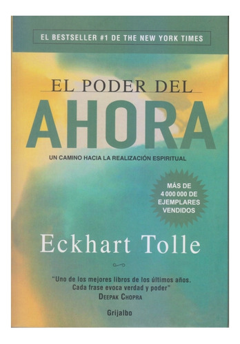 El Poder Del Ahora. Eckhart Tolle. Cerrado Hermetico. Centro