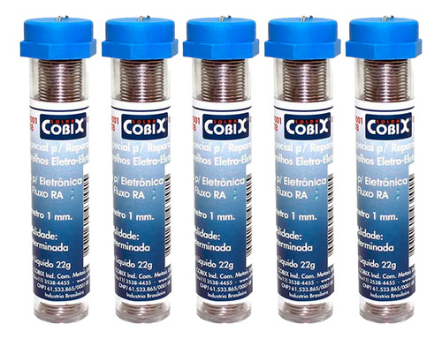 Estanhos Para Solda Tubo Azul 22g - Cobix